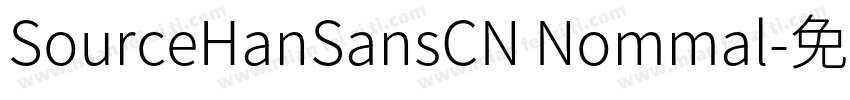 SourceHanSansCN Nommal字体转换